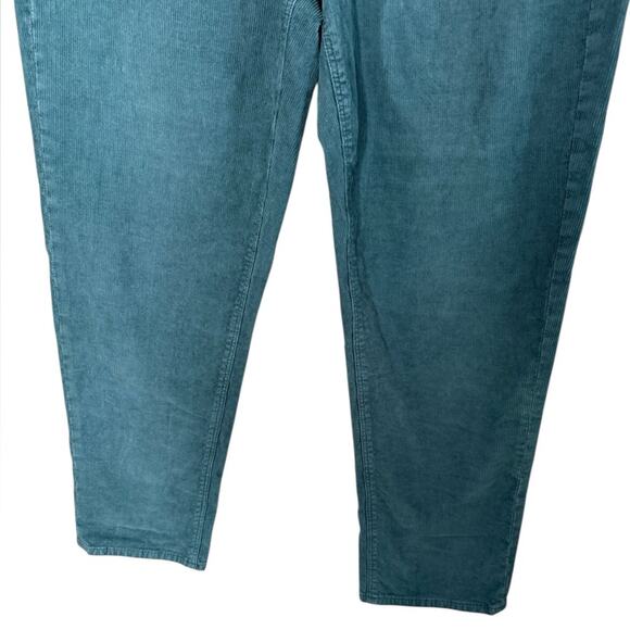 American Eagle Women’s Sz 8 Mom Straight Jeans in Green Corduroy Stretch - Picture 6 of 8